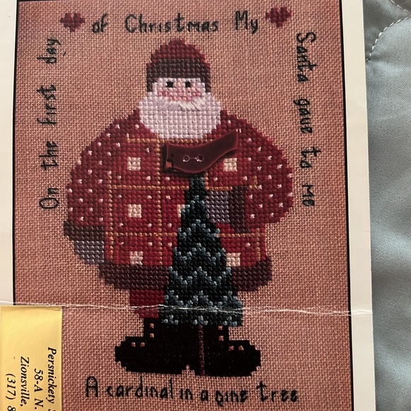 3 Santa Counted Cross Stitch Patterns - Picture 3 of 7